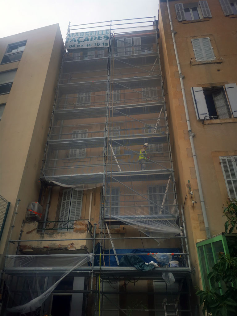 chantier façade à marseille